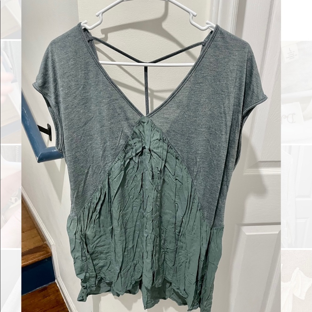 Anthropology LIKE NEW green top